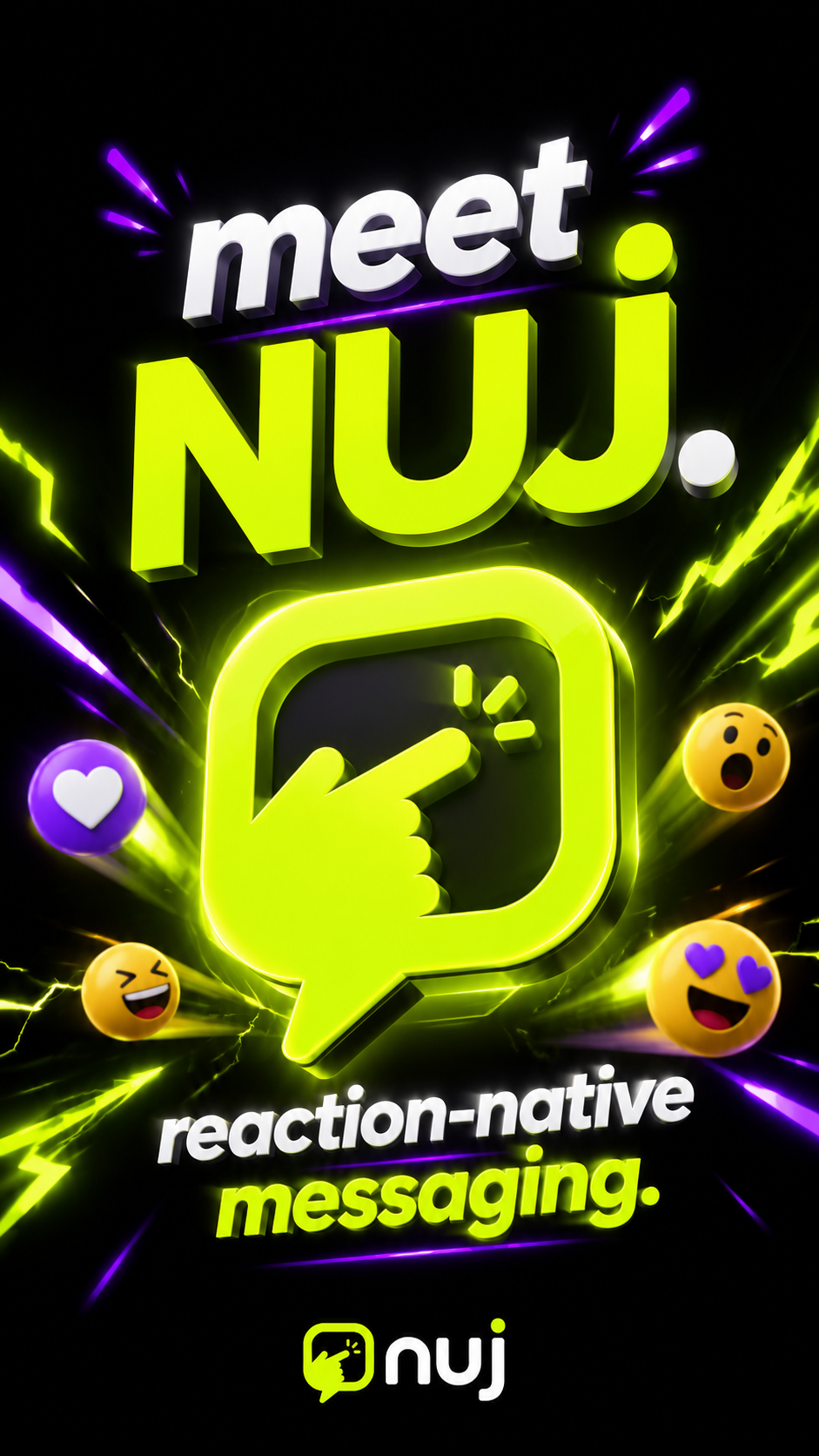 NUJ — reaction-native messaging